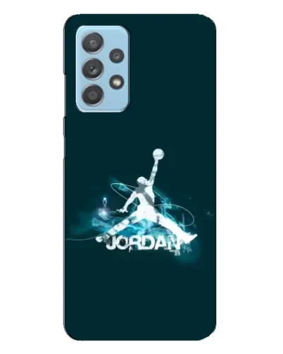 Чехол для Samsung Galaxy A23 с картинкой «Jordan Blue Fire»
