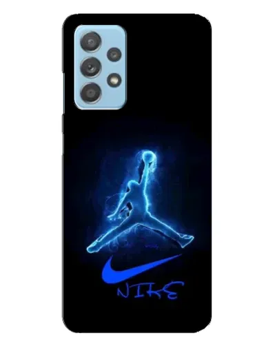 Чехол для Samsung Galaxy A23 с картинкой «Jordan Neon Blue»
