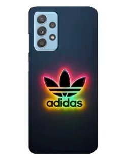 Чехол для Samsung Galaxy A23 с картинкой «Неоновый Adidas»