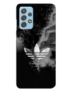 Чехол для Samsung Galaxy A23 с картинкой «Абстрактный дым Adidas»