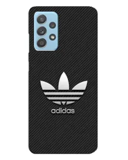 Чехол для Samsung Galaxy A23 с картинкой «Adidas Карбоновая текстура»