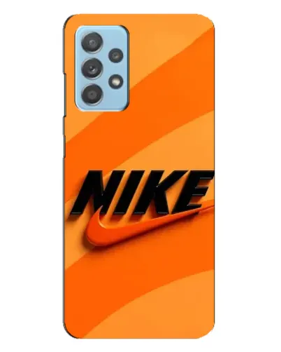 Чехол для Samsung Galaxy A23 с картинкой «Оранжевый драйв Nike»