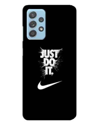 Чехол для Samsung Galaxy A23 с картинкой «Текстовый принт Nike»