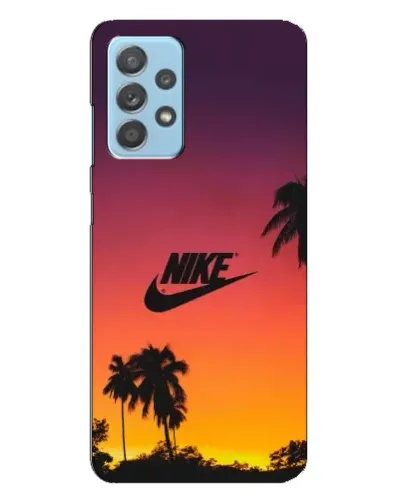 Чехол для Samsung Galaxy A23 с картинкой «Nike на закате солнца»