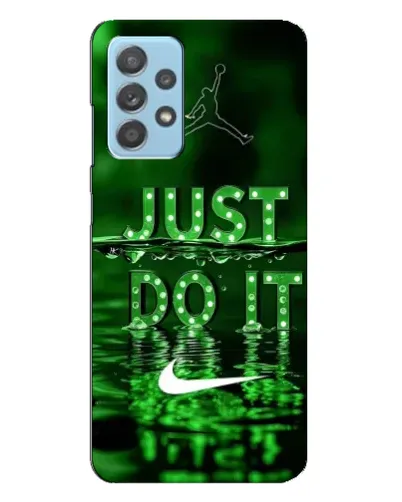 Чехол для Samsung Galaxy A23 с картинкой «Зеленый неоновый Nike»