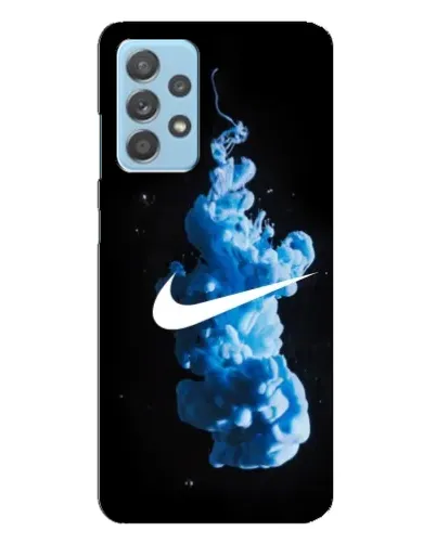 Чехол для Samsung Galaxy A23 с картинкой «Nike и синий дым»