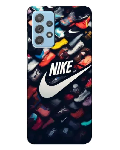 Чехол для Samsung Galaxy A23 с картинкой «Коллекция кроссовок Nike»