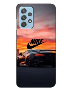 Чехол для Samsung Galaxy A23 с картинкой «Nike и суперкар»