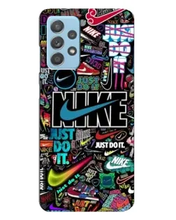 Чохол для Samsung Galaxy A23 з картинкою «Яскравий колаж Nike»