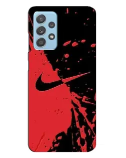 Чохол для Samsung Galaxy A23 з картинкою «Червоні бризки Nike»
