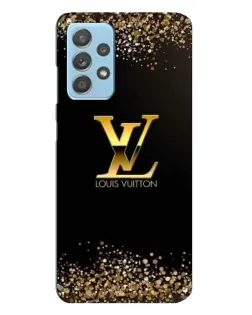 Чехол для Samsung Galaxy A23 с картинкой «LV — золотые искры»