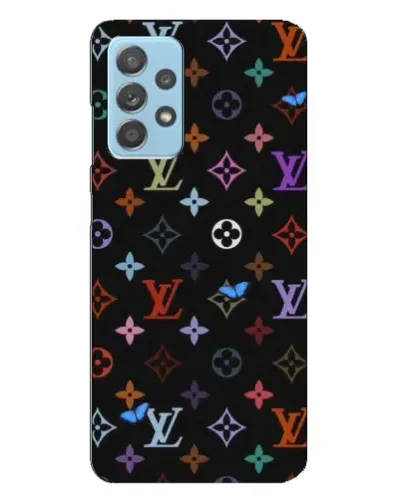 Чехол для Samsung Galaxy A23 с картинкой «Цветная монограмма LV»