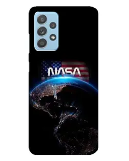 Чехол для Samsung Galaxy A23 с картинкой «Земля из космоса NASA»
