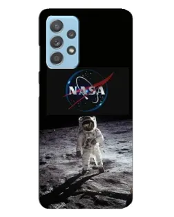 Чехол для Samsung Galaxy A23 с картинкой «Астронавт на Луне»
