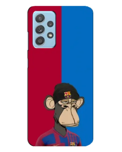 Чехол для Samsung Galaxy A23 с картинкой «Bored Ape — фанат Барсы»