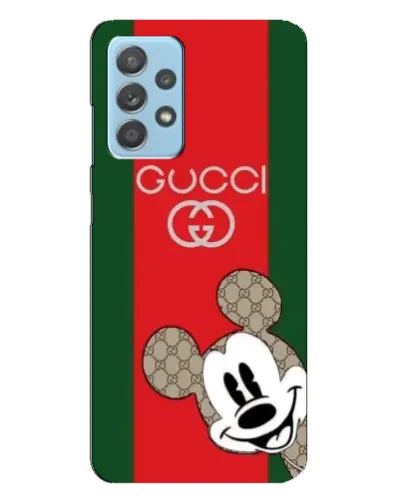 Чехол для Samsung Galaxy A23 с картинкой «Gucci — полосы и Микки»