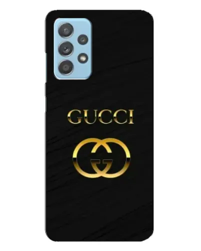 Чехол для Samsung Galaxy A23 с картинкой «Золотой логотип Gucci»