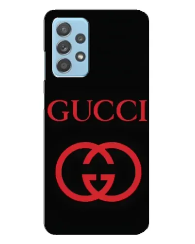 Чехол для Samsung Galaxy A23 с картинкой «Gucci — красный логотип»