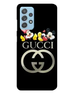 Чехол для Samsung Galaxy A23 с картинкой «Gucci — герои Disney»