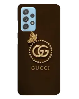 Чехол для Samsung Galaxy A23 с картинкой «Gucci — золотая бабочка»