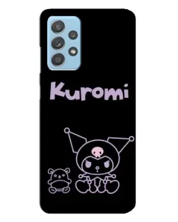 Чохол для Samsung Galaxy A23 з картинкою «Kuromi — чорний мінімалізм»