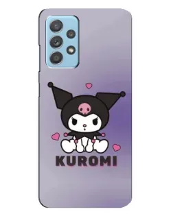Чехол для Samsung Galaxy A23 с картинкой «Kuromi — фиолетовый арт»