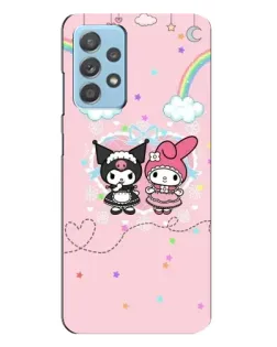 Чехол для Samsung Galaxy A23 с картинкой «My Melody и Kuromi»