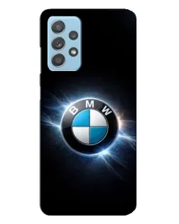 Чехол для Samsung Galaxy A23 с картинкой «BMW — неоновое сияние»
