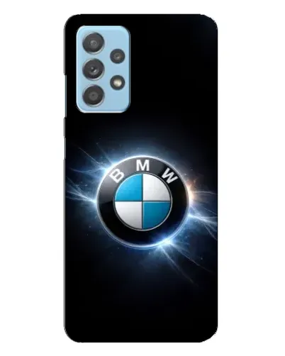 Чехол для Samsung Galaxy A23 с картинкой «BMW — неоновое сияние»