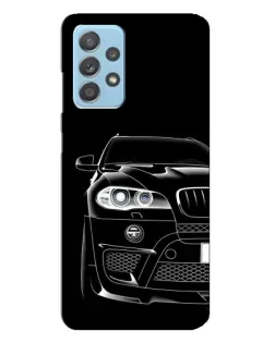 Чехол для Samsung Galaxy A23 с картинкой «Темный силуэт BMW»