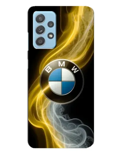 Чехол для Samsung Galaxy A23 с картинкой «Золотистый дым BMW»