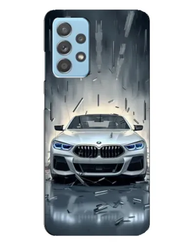 Чехол для Samsung Galaxy A23 с картинкой «BMW в свете фар»