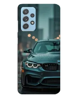 Чехол для Samsung Galaxy A23 с картинкой «BMW в огнях города»