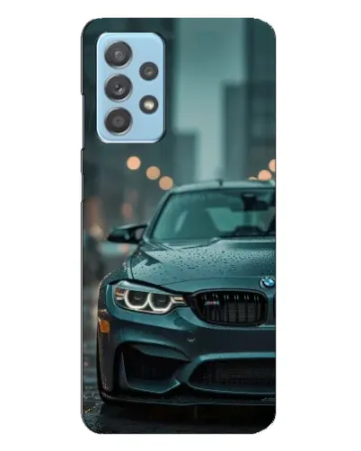 Чехол для Samsung Galaxy A23 с картинкой «BMW в огнях города»