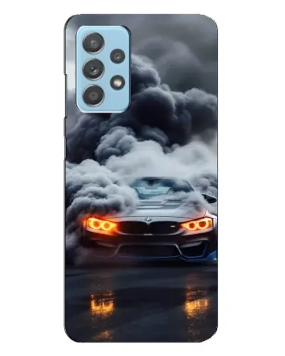 Чехол для Samsung Galaxy A23 с картинкой «BMW в дыму»
