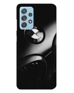 Чехол для Samsung Galaxy A23 с картинкой «Эмблема BMW — макро»