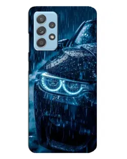 Чехол для Samsung Galaxy A23 с картинкой «BMW под дождем»