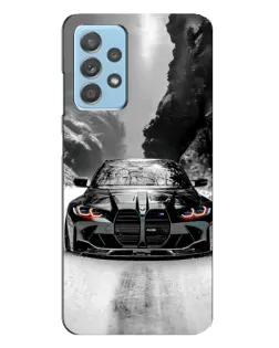 Чехол для Samsung Galaxy A23 с картинкой «BMW — акварельный дрифт»