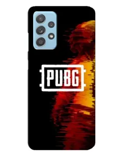 Чехол для Samsung Galaxy A23 с картинкой «Яркий логотип PUBG»
