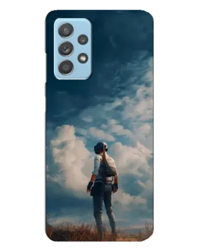 Чохол для Samsung Galaxy A23 з картинкою «Герой PUBG на скелі»