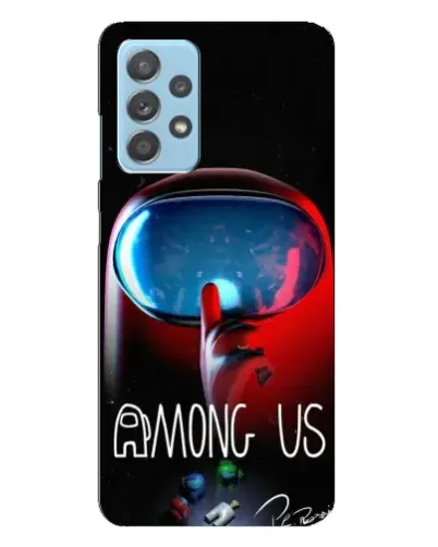 Чохол для Samsung Galaxy A23 з картинкою «Червоний імпостер — макро»