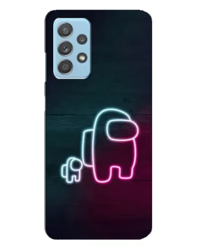 Чохол для Samsung Galaxy A23 з картинкою «Among Us неон-арт»