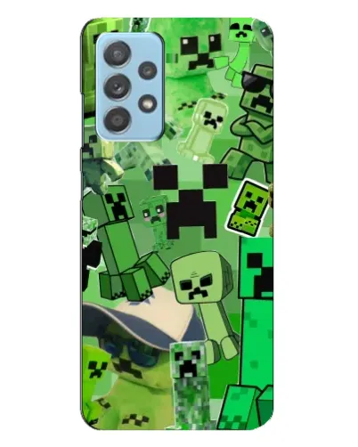 Чохол для Samsung Galaxy A23 з картинкою «Кріпери Minecraft»