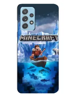 Чохол для Samsung Galaxy A23 з картинкою «Minecraft льодянийсвіт»