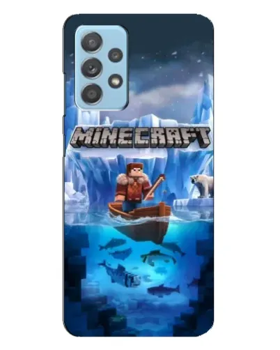 Чохол для Samsung Galaxy A23 з картинкою «Minecraft льодянийсвіт»