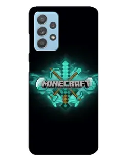 Чохол для Samsung Galaxy A23 з картинкою «Minecraft Diamond лого»