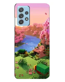 Чохол для Samsung Galaxy A23 з картинкою «Рожеве дерево Minecraft»