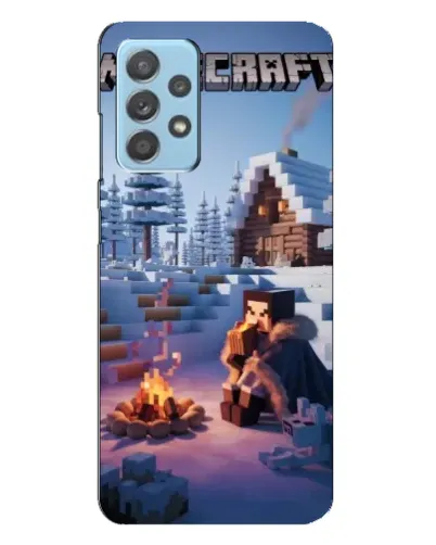 Чохол для Samsung Galaxy A23 з картинкою «Зимовий Minecraft»