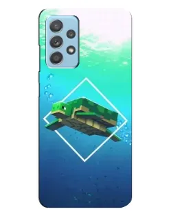 Чохол для Samsung Galaxy A23 з картинкою «Черепаха Minecraft»