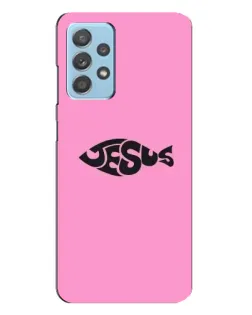 Чохол для Samsung Galaxy A23 з картинкою «Рожевий символ Jesus»